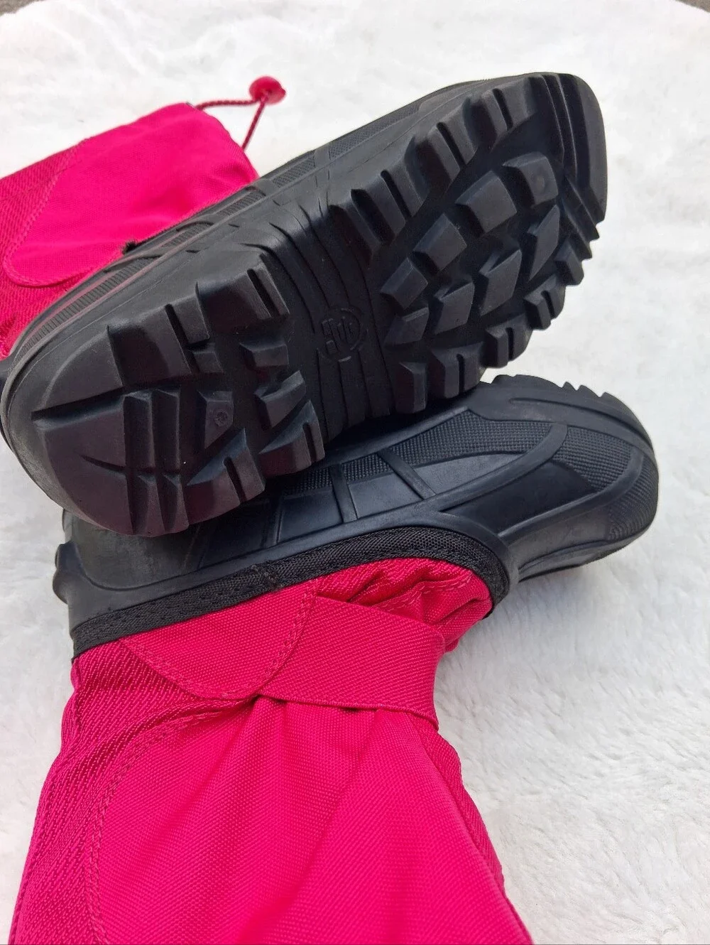 Kamik Pink Black Winter Snow Boots Size 11